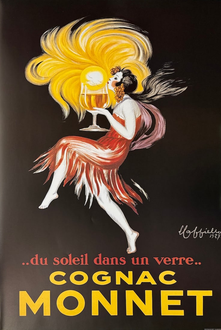 "Cognac Magnet" Vintage Advertising Poster (1 of 2)