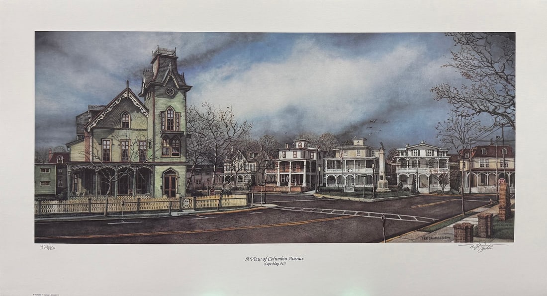 Nicholas P. Santoleri - "A View of Columbia Avenue" (Cape May, NJ) (1 of 3)