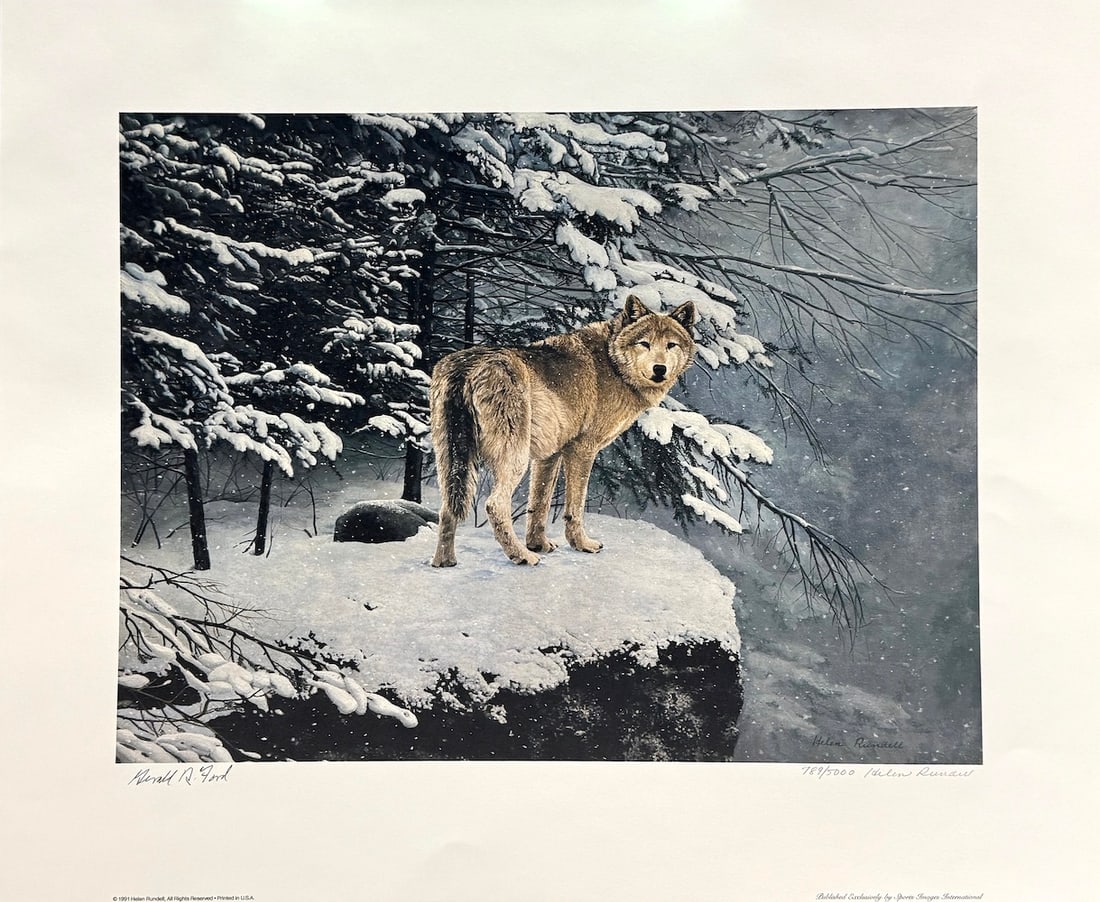 Helen Rundel - "On The Edge - Eastern Timberwolf" (1 of 5)