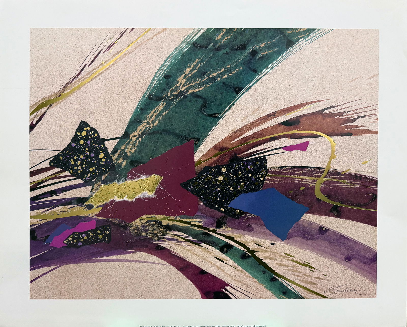 Steve Strickland - "Starwave II": Steve Strickland - "Starwave II". Artist Signed. This is a very Rare item. 23 x 19. Excellent condition