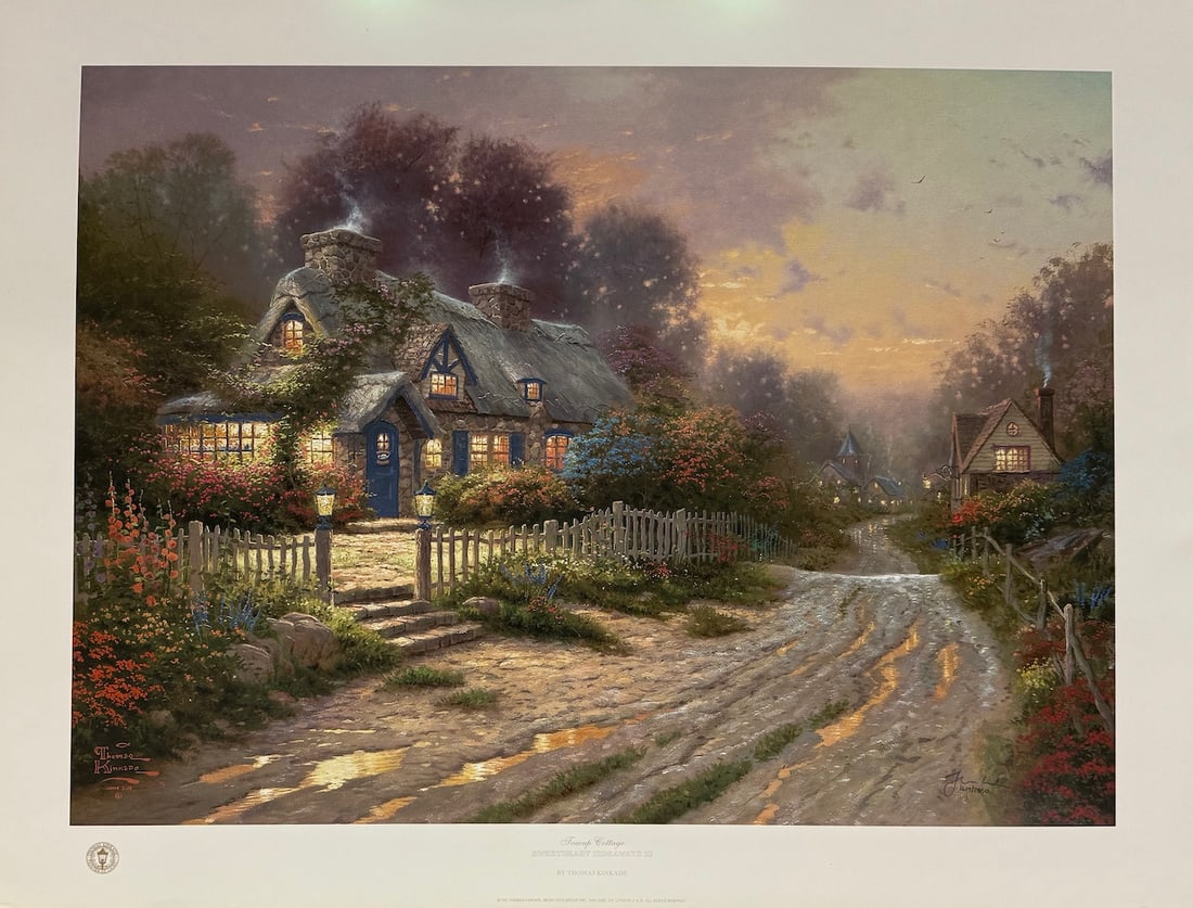 Thomas Kinkade - "Teacup Cottage" (1 of 4)