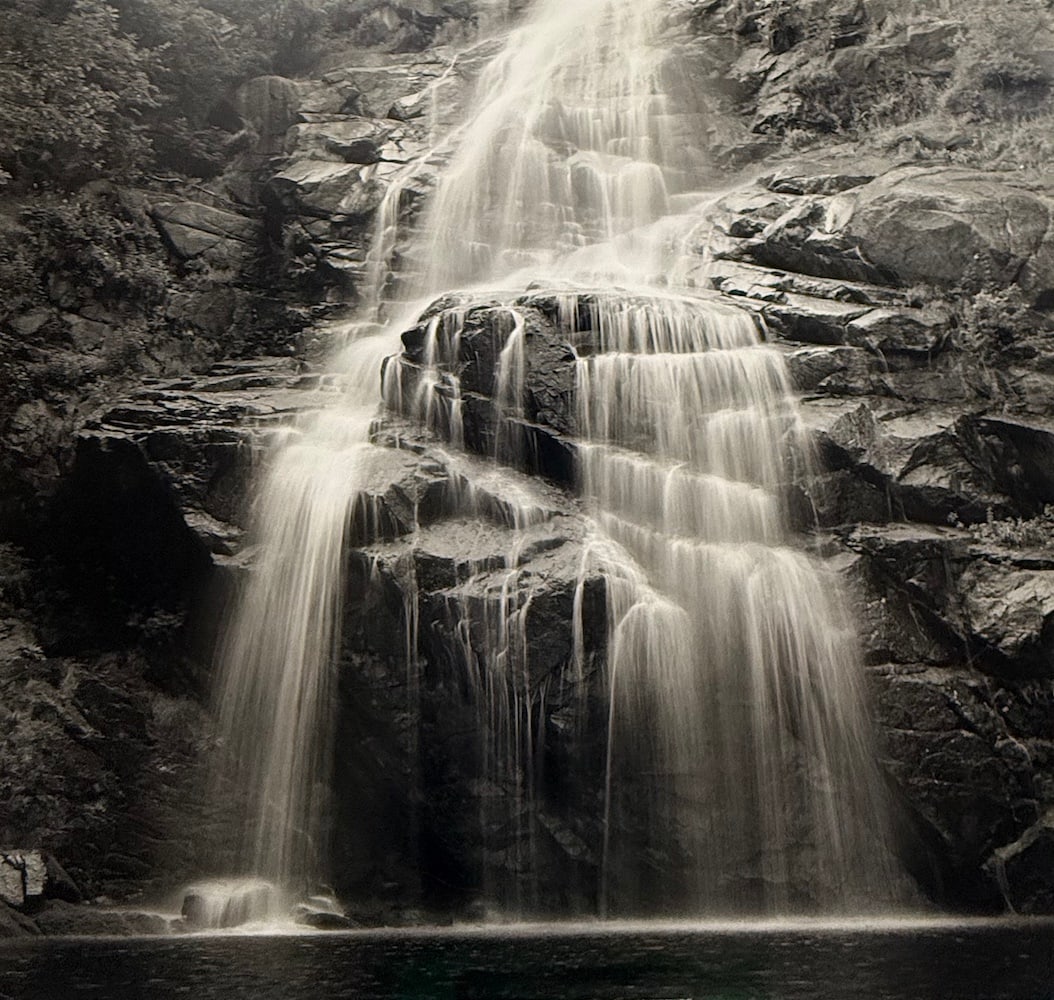 Cedric Porchez - "Cascade de Runes": Cedric Porchez - "Cascade de Runes, Lozere, France". Reproduction Print. Circa 2003. 27.5 x 27.5. Excellent condition
