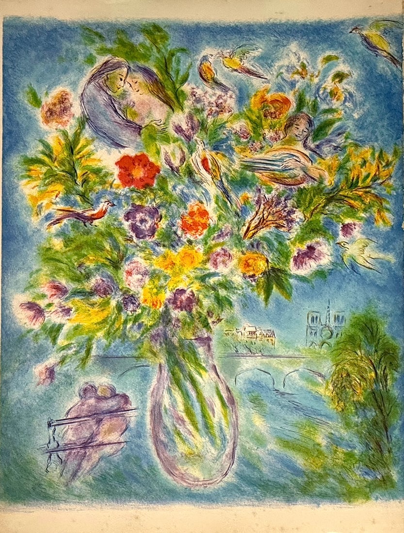 Ira Moskowitz - "Floral Still Life IV": Ira Moskowitz - "Floral Still Life IV". Lithograph. Excellent condition. Signs of ageing along the edges. 21 x 29