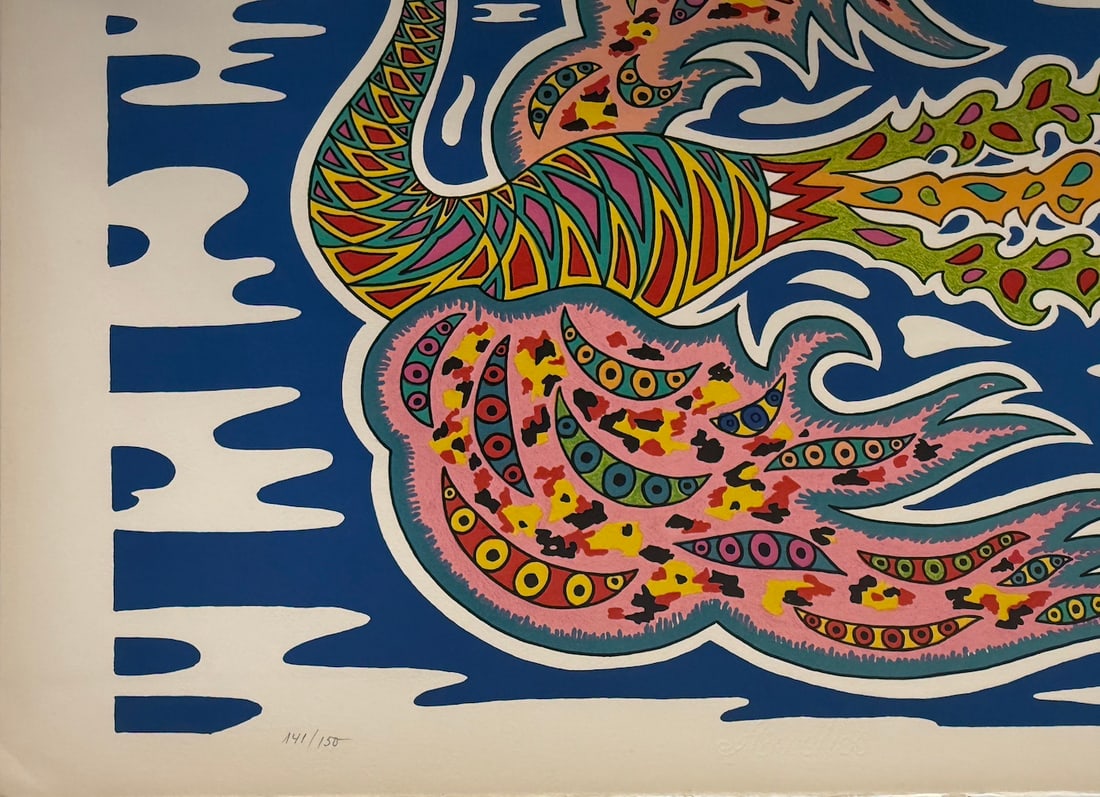 Edouard Dermit - "Flying Peacock" (1 of 2)