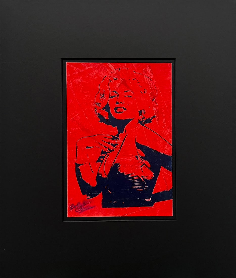 Bobby Hill - "Marilyn Monroe": Bobby Hill - "Marilyn Monroe". Mounted Hand Signed Giclee. 2010. 16 x 20. Excellent Condition