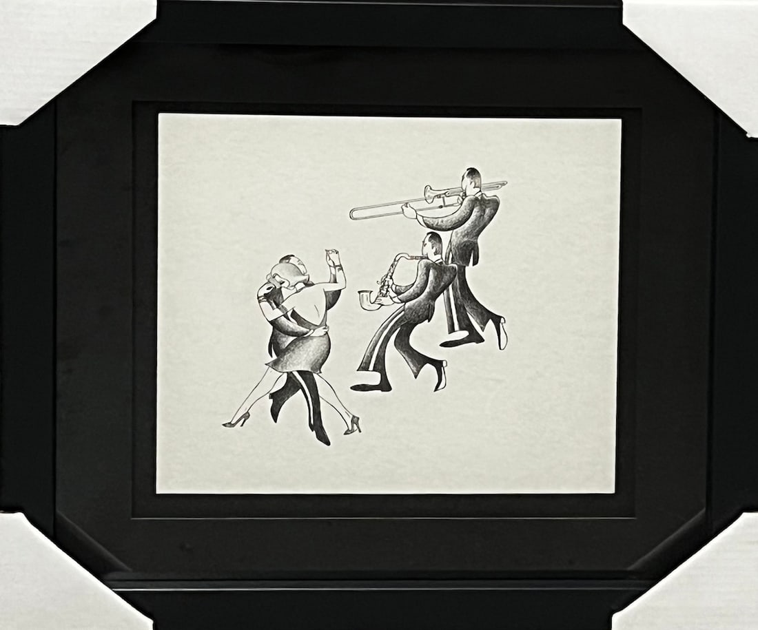 Roger Vilar - "Follow the Rhythms": Roger Vilar - "Follow the Rhythms". 18 x 18. Matted and Framed. Excellent condition