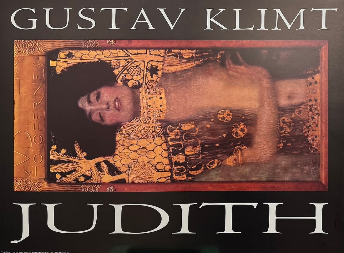 Gustav Klimt - "Judith": Gustav Klimt - "Judith". Reproduction Print. 31.5 x 23.5. Excellent condition