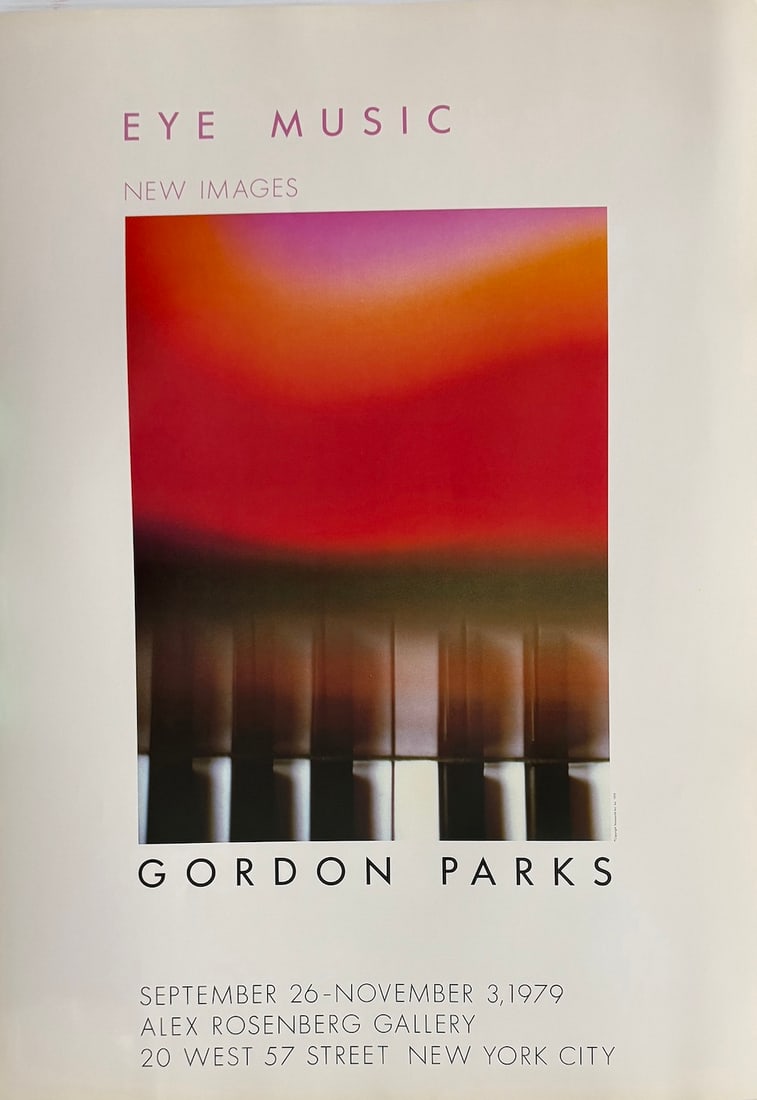 Gordon Parks "Eye Music": Gordon Parks "Eye Music". Reproduction Print. 24 x 33. Excellent condition