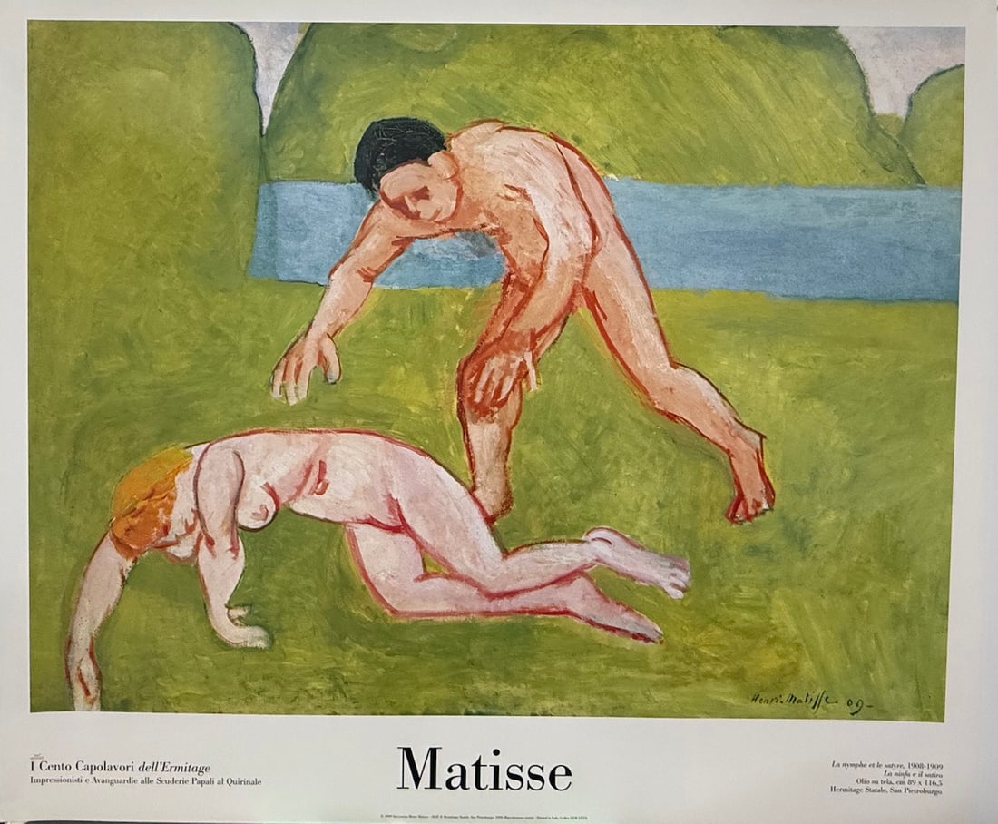 Henri Matisse – “Nymph & Satyr”: Henri Matisse – “Nymph & Satyr”. Reproduction Print. 28 x 24. Excellent condition