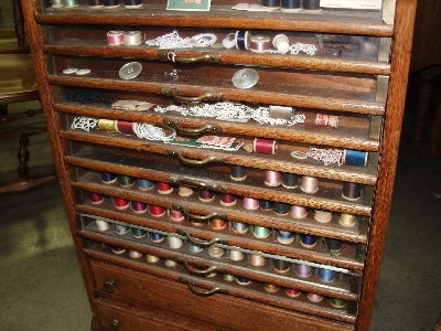 Tiger Oak Spool Cabinet - 2