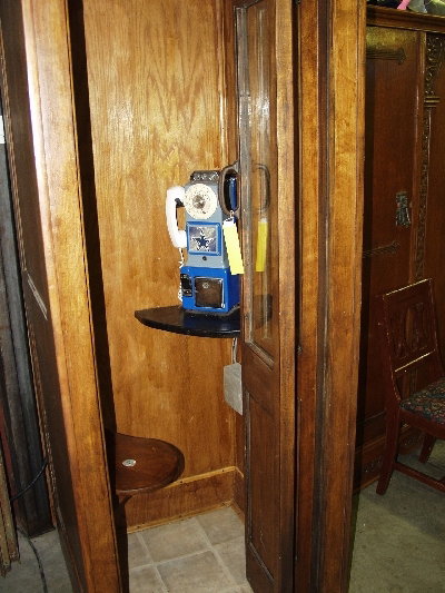 Vintage Wooden Telephone Booth - 2
