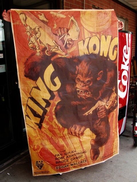 King Kong Poster on Canvas 5 ft Tall