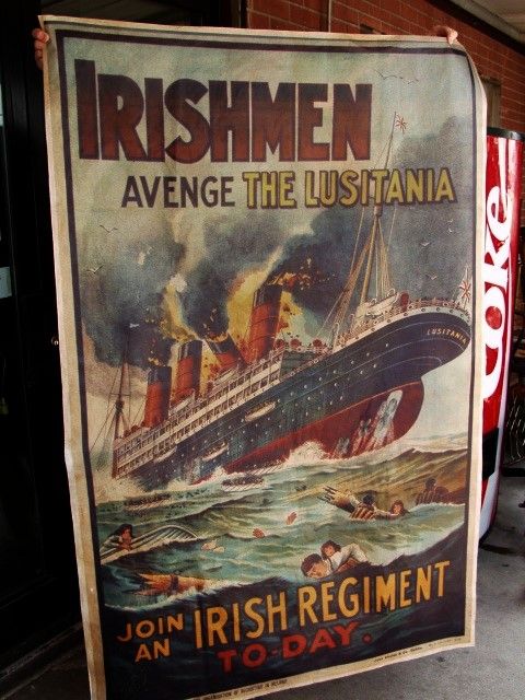 Canvas Poster of Irishmen Avenge of the Lusitania