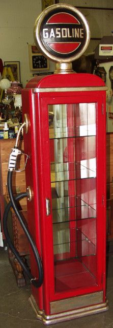228 Gas Pump Display Cabinet Mar 04 2006 Ransberger Auction