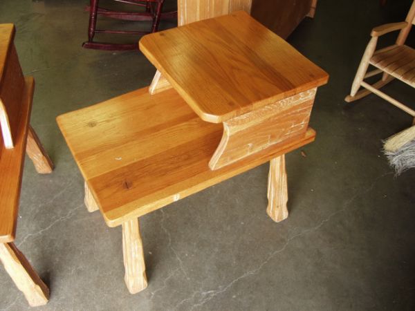 A Brandt Ranch Oak End Tables - 2