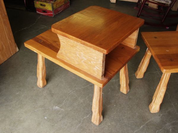 A Brandt Ranch Oak End Tables - 3