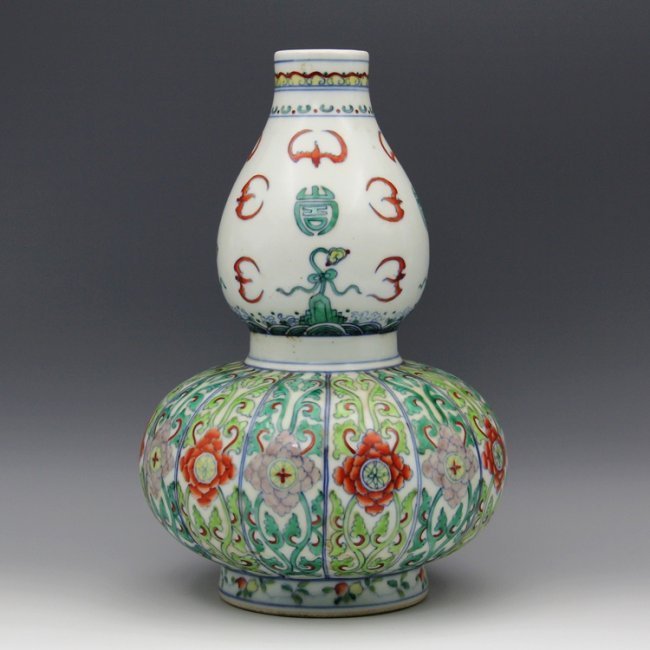 Chinese Doucai Double-Gourd Vase (1 of 5)