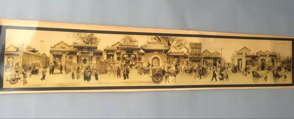 Old Chinese 'Beijing Hutong' Picture: Old Chinese 'Beijing Hutong' Picture. 69"x12"
