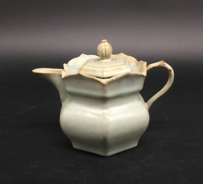 Antique Chinese Celadon-Glazed Pot (1 of 6)