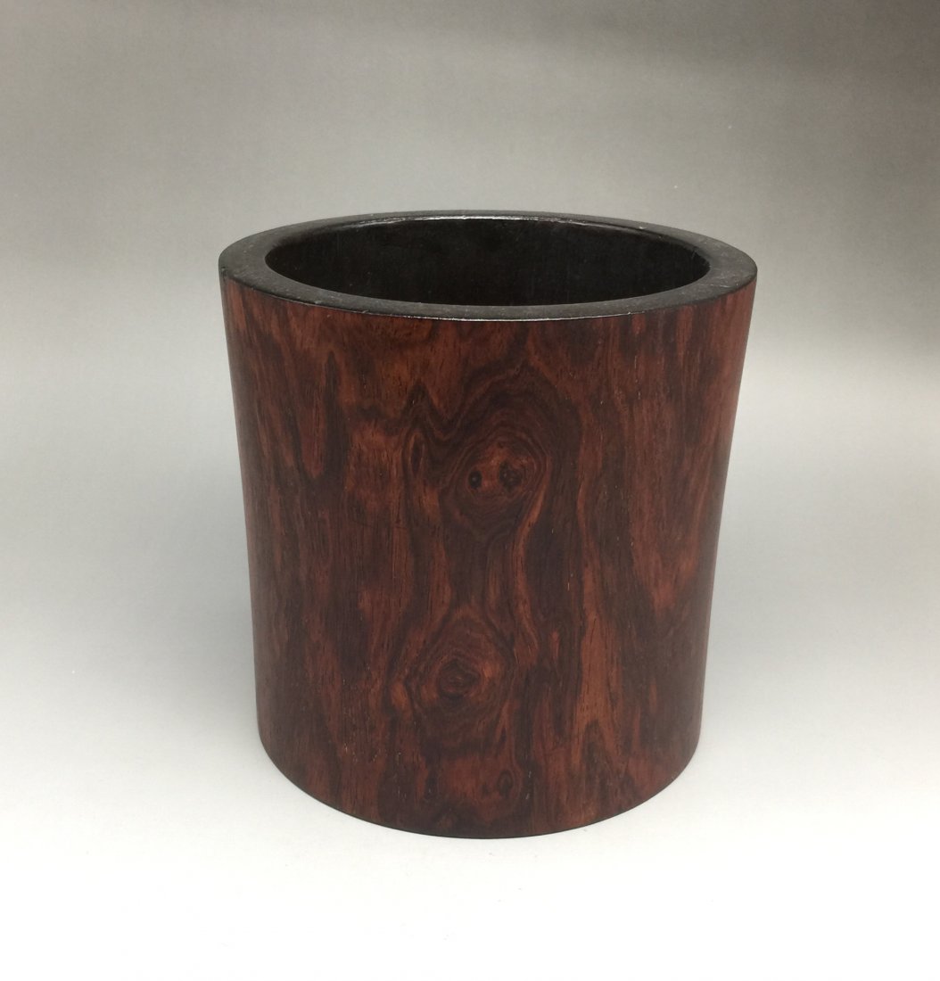 Antique Chinese Huanghuali Brush Holder (1 of 5)