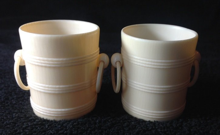 A Pair of Ivory Cup: A Pair of Ivory Cup 2"x2"