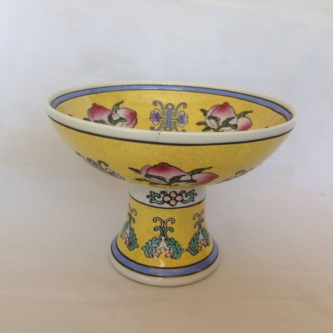 Antique Yellow Stem Plate (1 of 3)