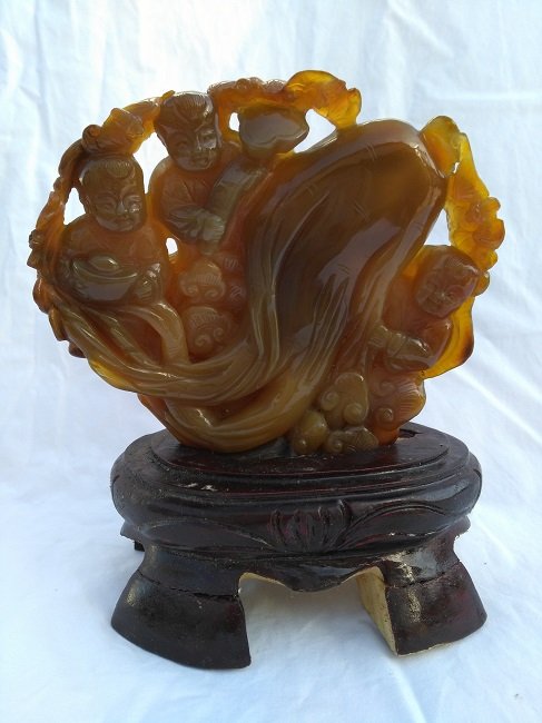Chinese Carved Agate water tank (1 of 2)