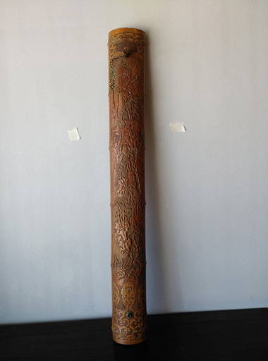 Antique Chinese Bamboo Carving Musical Instruments