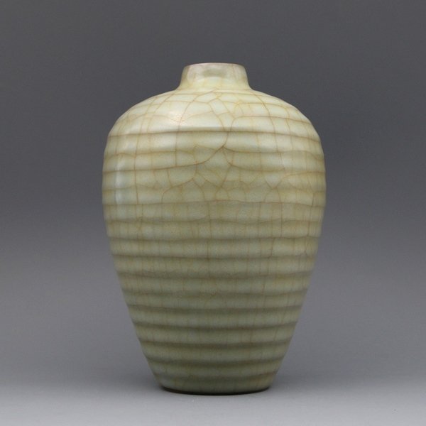 SONG GUAN-TYPE CELADON-GLAZED MEIPING (1 of 4)