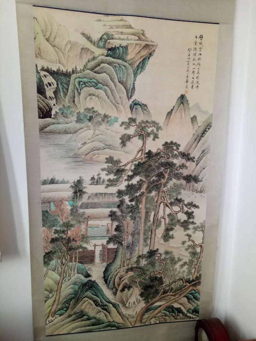 Chinese Painting Scroll Landscape (1 of 3)