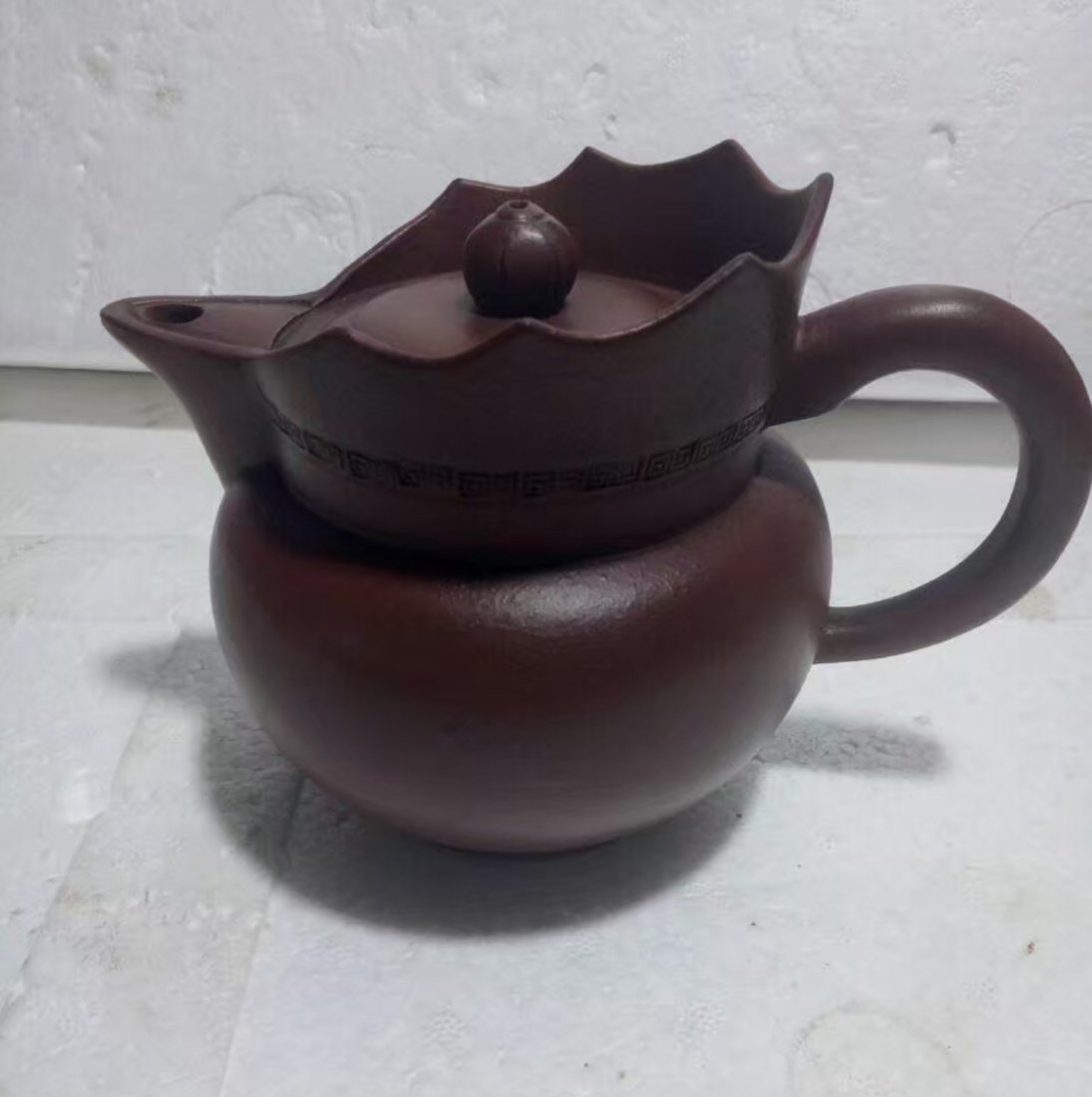 Antique Chinese ZIsha Teapot: Antique Chinese ZIsha Teapot. 6.75"x5"