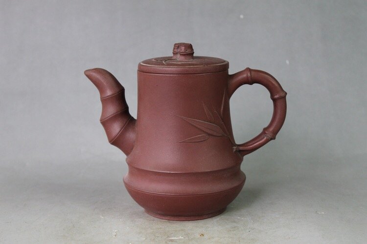Chinese Yixing Zisha Carved Teapot (1 of 5)