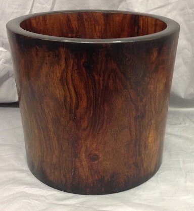 A Large Huanghuali Brush Holder (1 of 2)