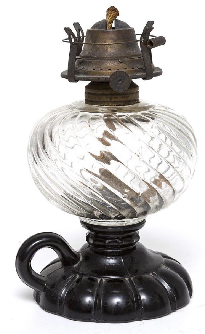 Sheldon Swirled Rib Finger Lamp (1 of 4)