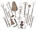 Huge Lot of Wrought Iron Kitchen Tools