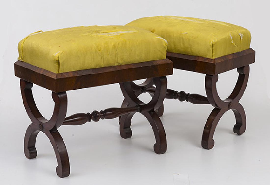 Pair Regency Footstools (1 of 9)
