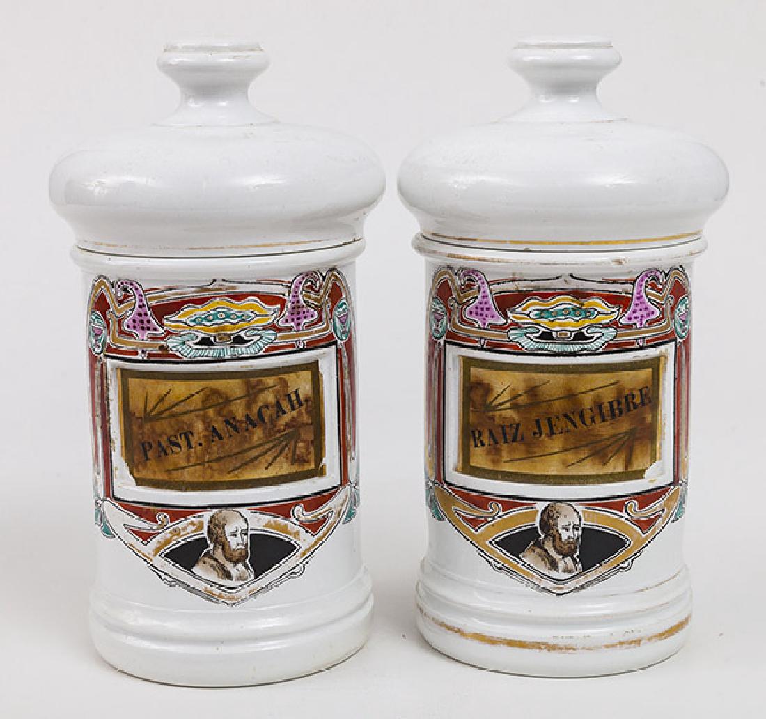 Two Porcelain Apothecary Jars (1 of 8)