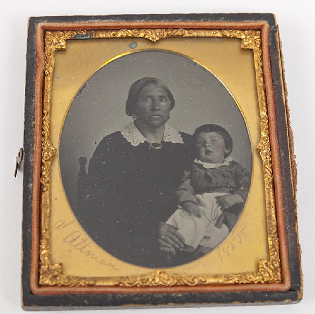 Ruby Ambrotype of African American Slave & Her Charge (1 of 7)