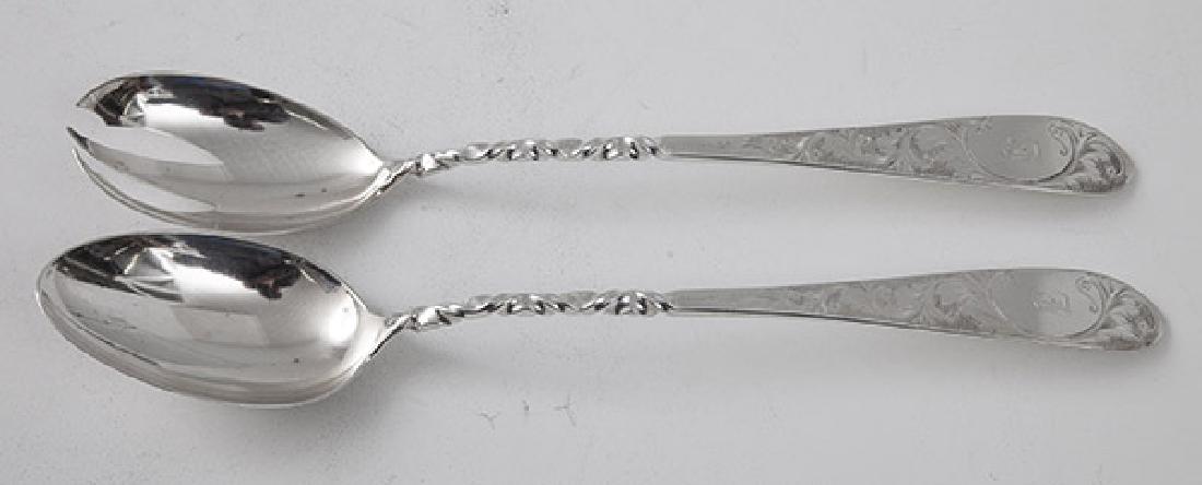 Robinson Family Coin Silver Serving Spoons (1 of 6)
