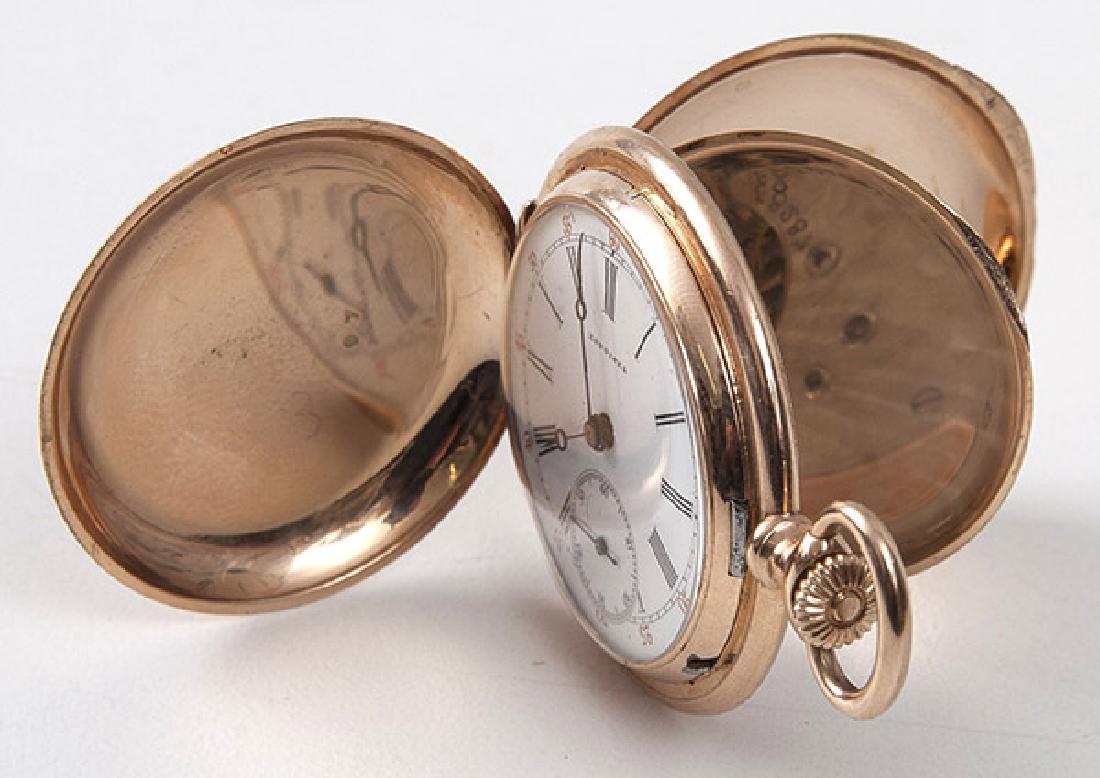 LONGINES 14K GOLD LIGNE POCKET WATCH (1 of 9)