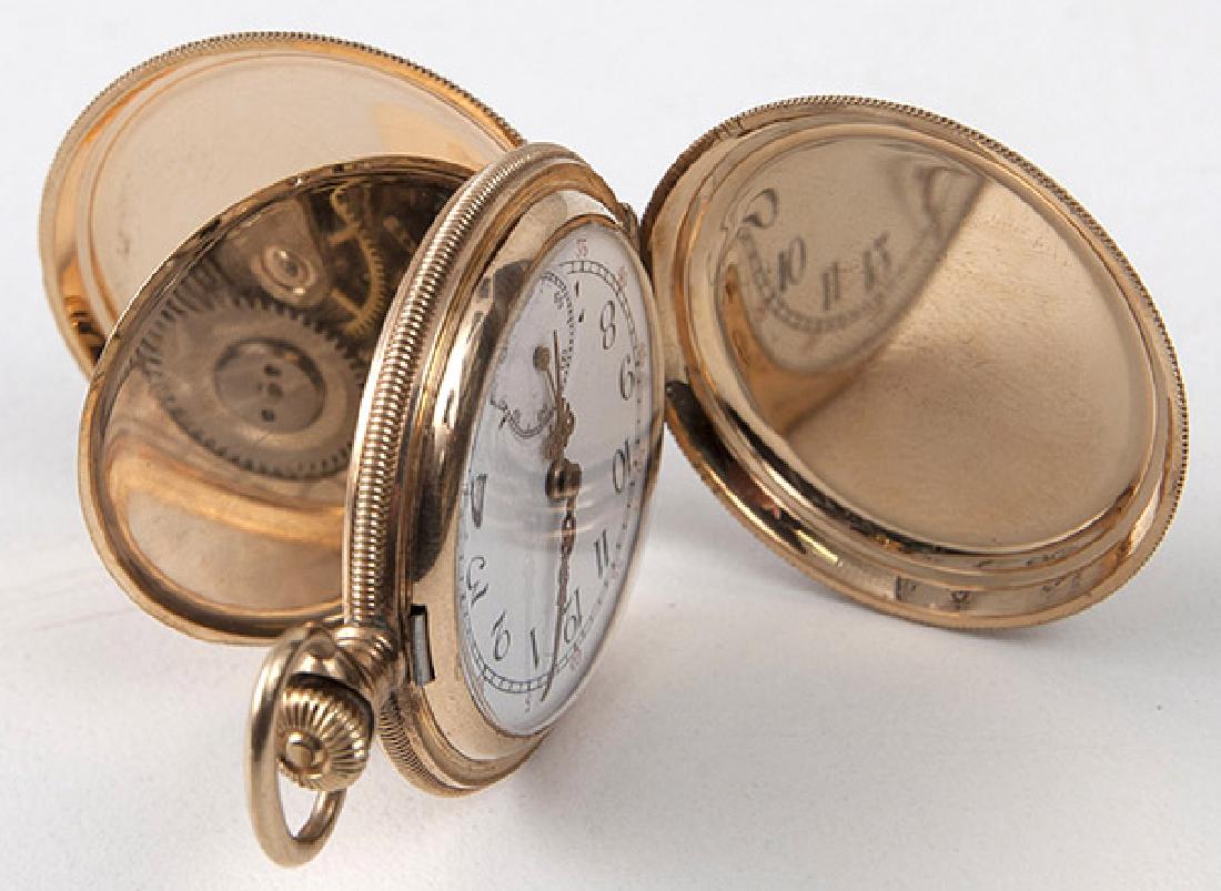 SWISS 13 LIGNE 14K GOLD POCKET WATCH (1 of 9)