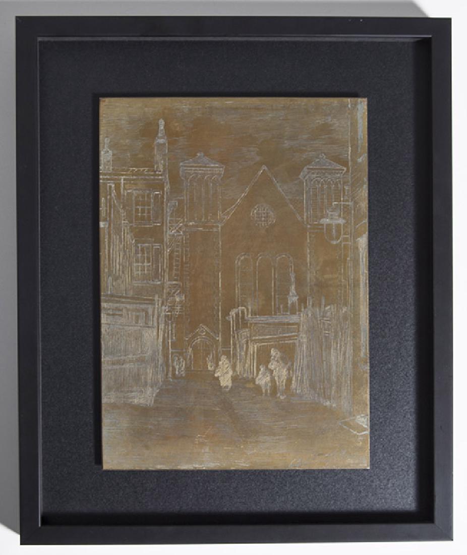 Original Brass Etching Plate by E.T. Hurley (1 of 5)