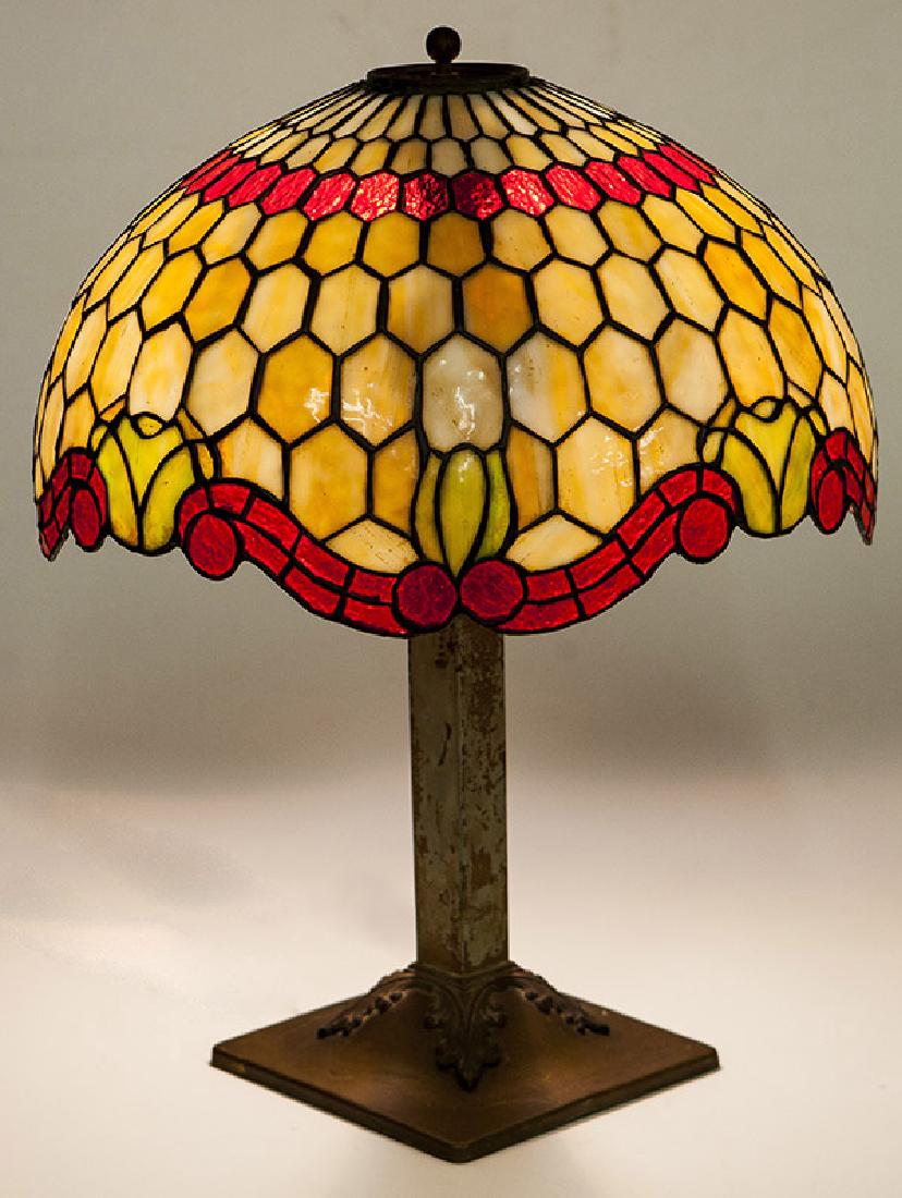 Leaded Glass Table Lamp (1 of 10)