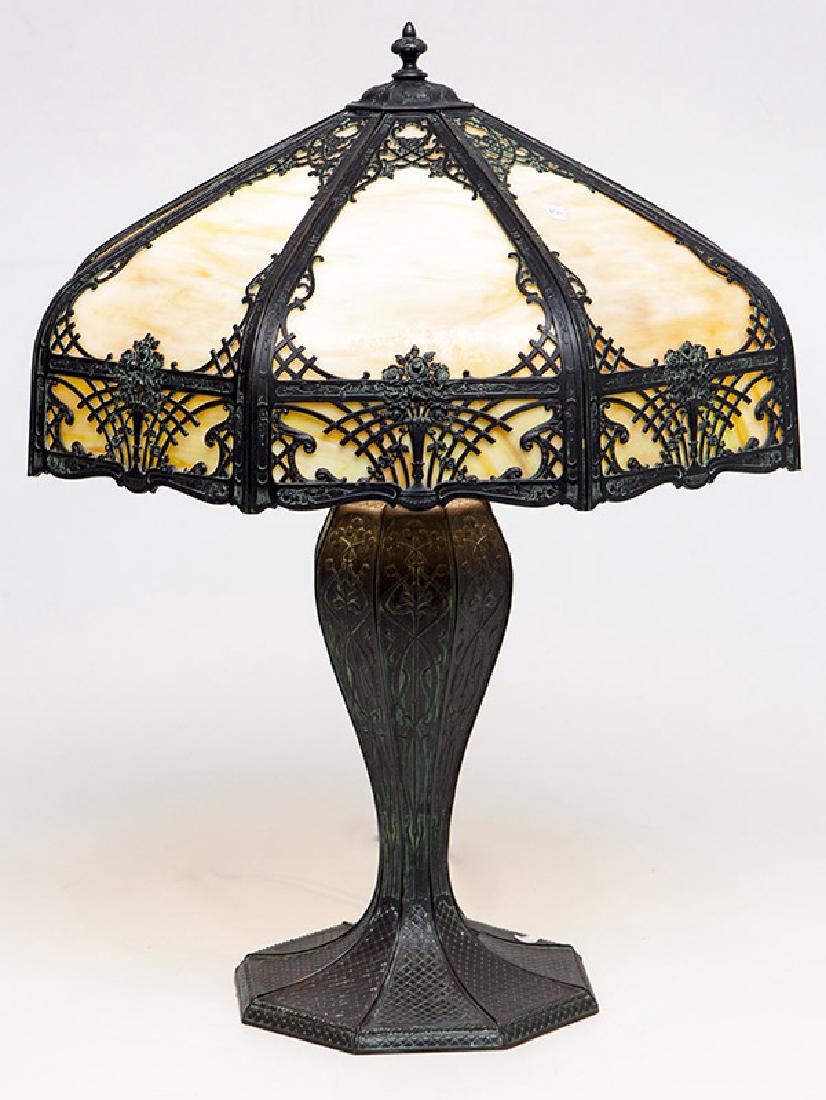 Slag Glass Table Lamp (1 of 10)