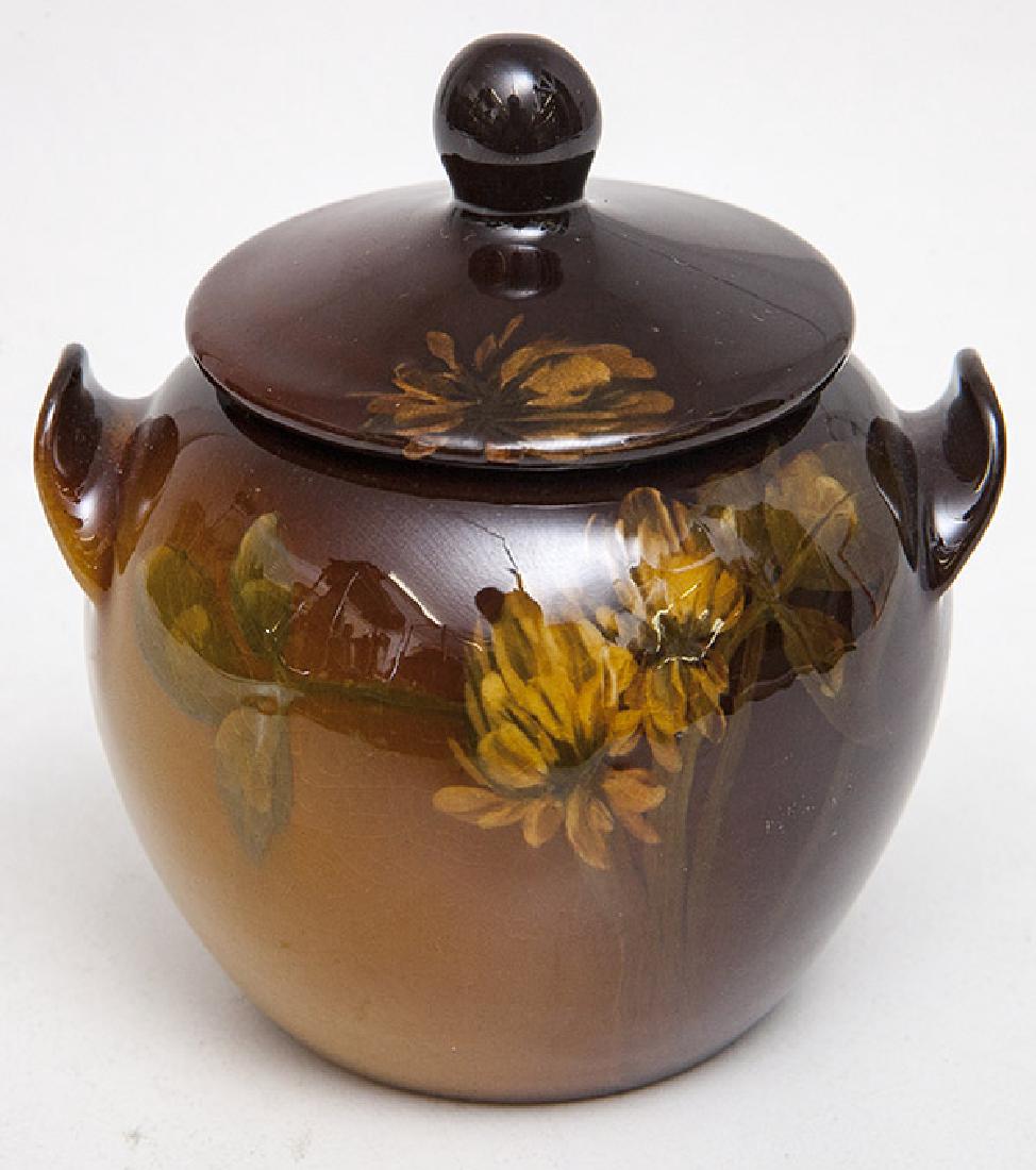 Rookwood Sugar Bowl by W.E. Hentschel (1 of 5)
