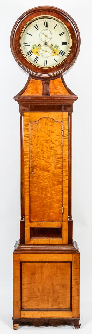 Robert Aithen, Galashiels, Scotland Drumhead Tall Case (1 of 8)