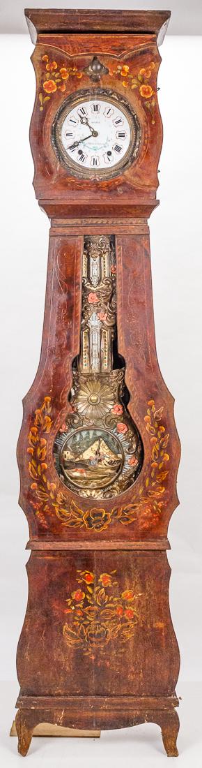 French Decorated Tall Case Clock (1 of 10)