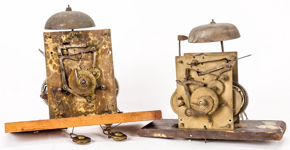 Two English Bell Strike Tall Case Clock Movements (1 of 7)