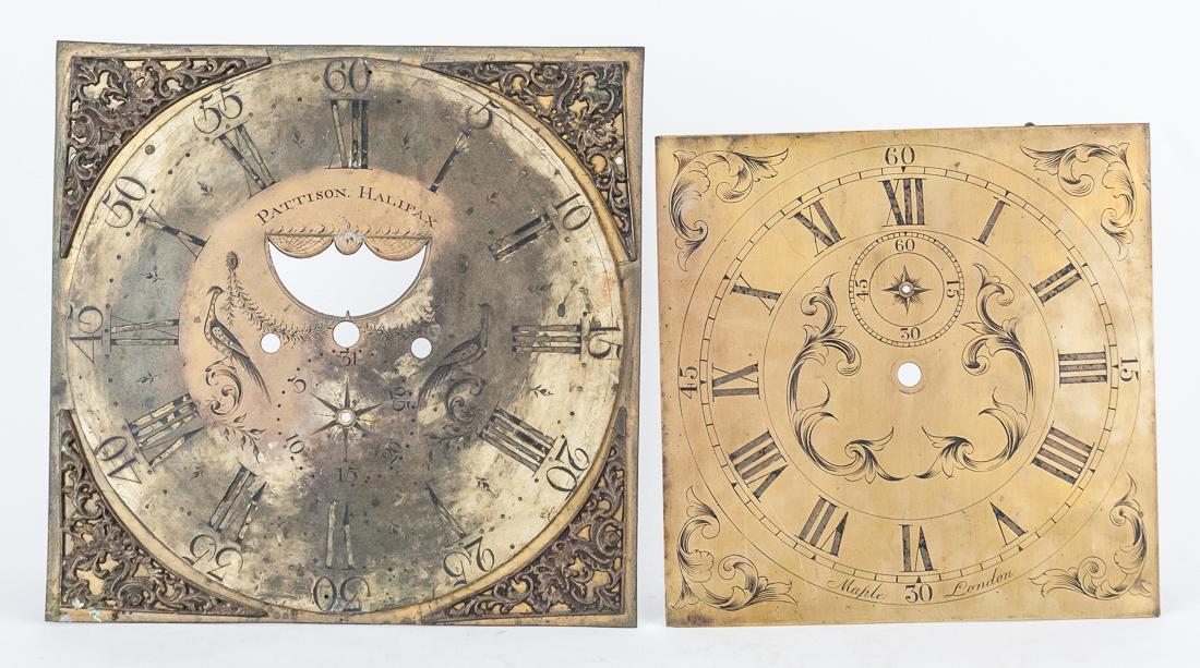 Two English Tall Case Clock Dials (1 of 4)
