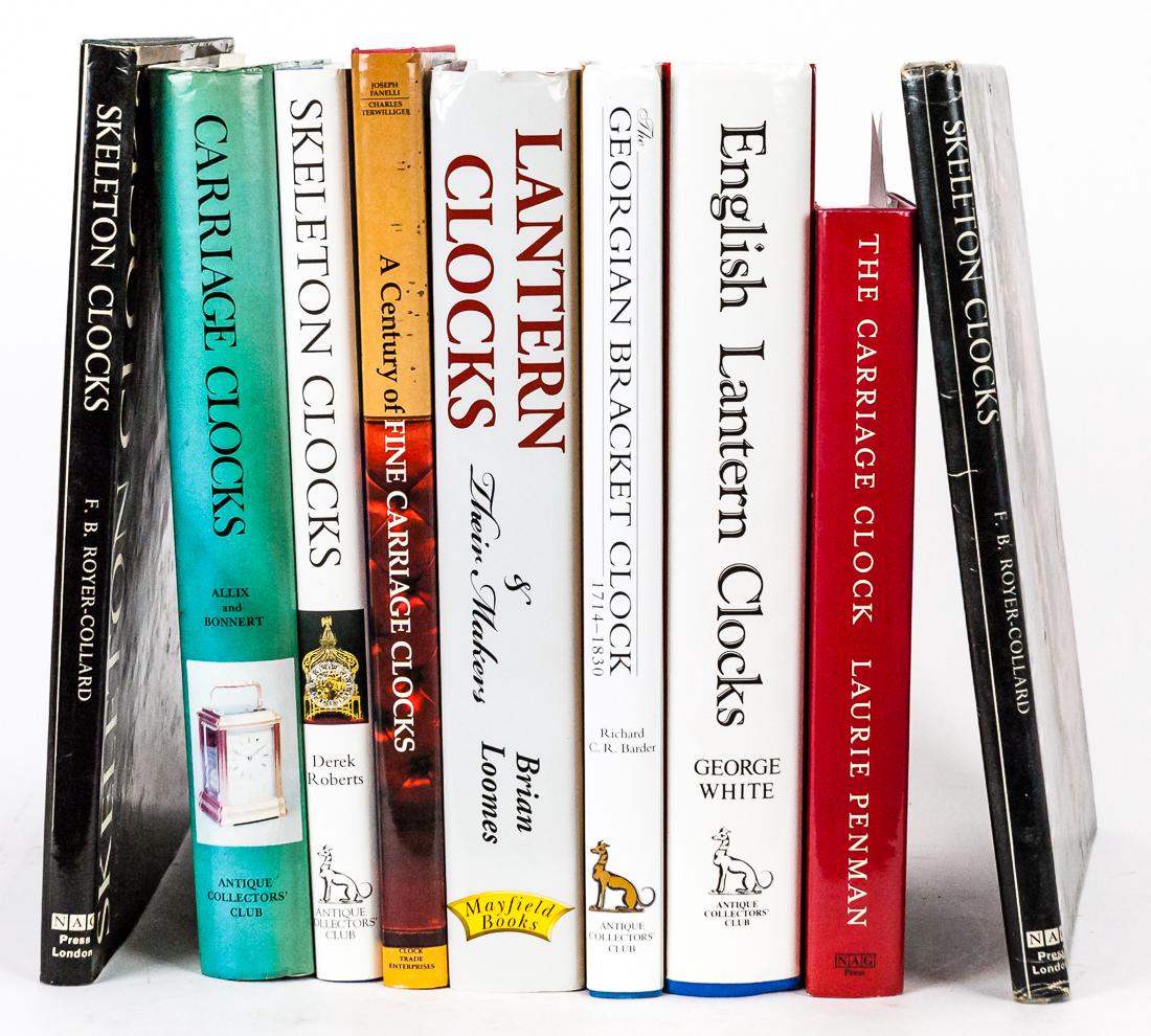 Nine Books on Clocks & Watches (1 of 1)